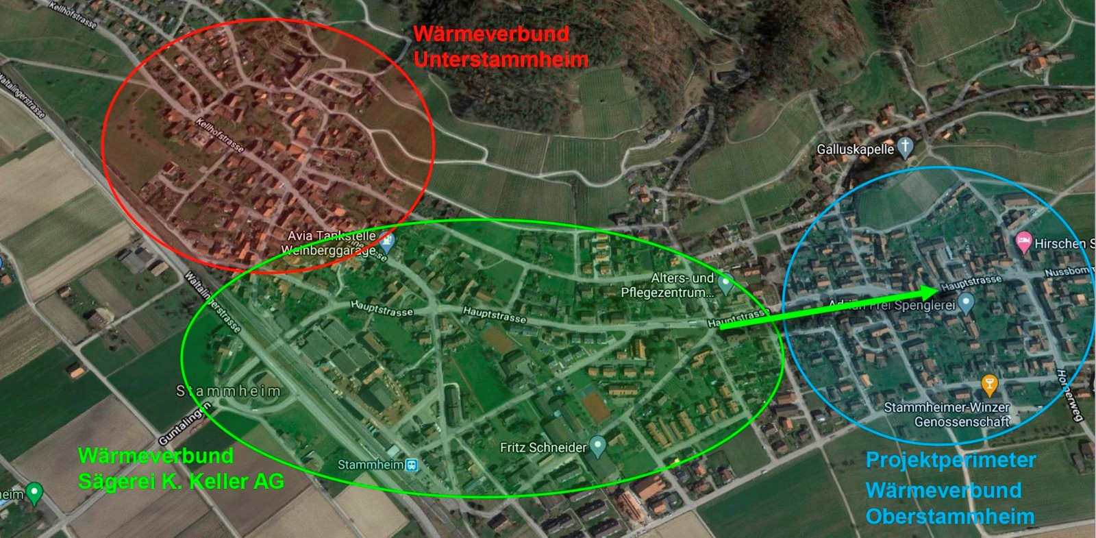 Wärmeverbunde in Unter- und Oberstammheim (Quelle: Andelfinger Zeitung, https://www.andelfinger.ch/themen/weinland/waermeverbund-stammheim-ist-abstimmungsreif/)